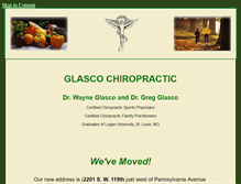 Tablet Screenshot of glascochiropractic.com